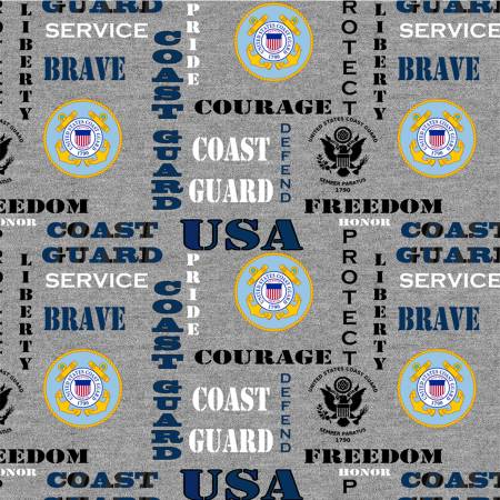 Coast Guard Cotton Quilting Fabric