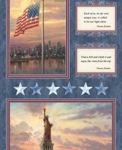 America Patriotic Panel Quilting Cotton Fabric