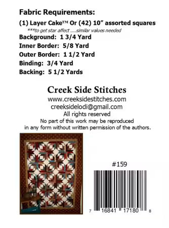 Pineapple Star Lap Quilt Pattern