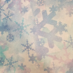 Blues Snowflakes Quilting Fabric