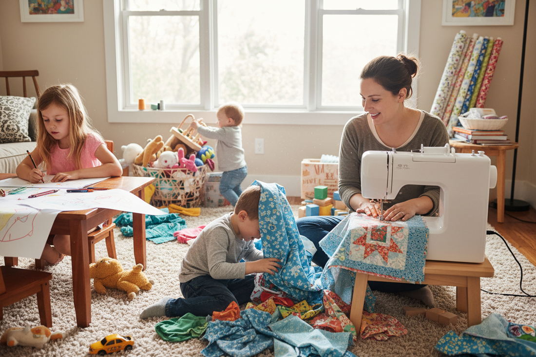 ☕ Quilting for Busy Moms: How to Sneak in Sewing Time Between Snack Requests