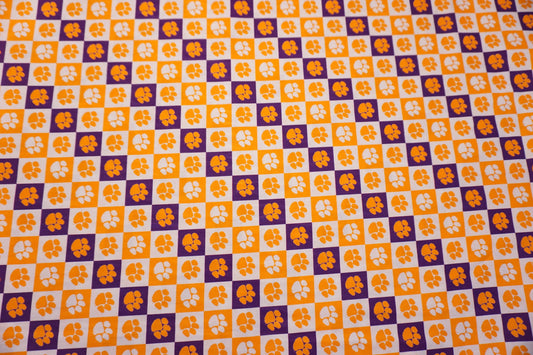 Clemson Tigers Quilting Fabric