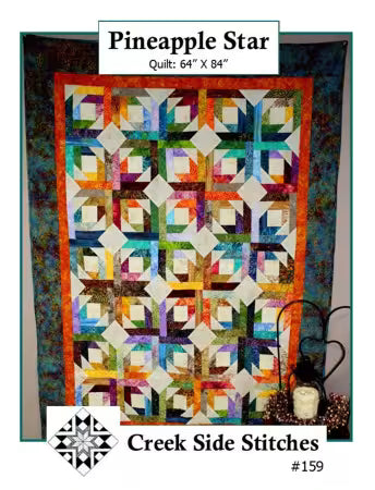 Pineapple Star Lap Quilt Pattern