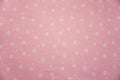 Pink with White Flowers and Dots Quilting Fabric
